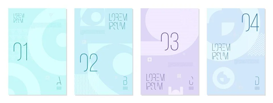 Geometric pattern cover background abstract design. blank banner Illustrazione stock