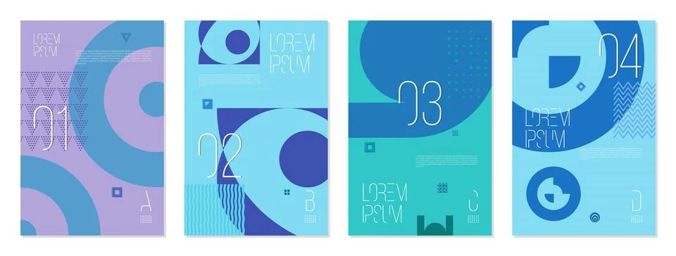 Geometric pattern cover background abstract design. shape flyer Stock Illustration