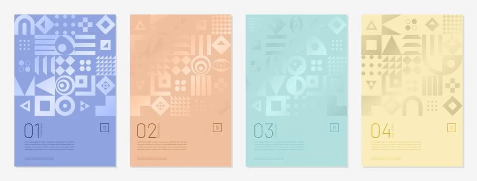 Geometric pattern cover background abstract design. business flyer Stock Illustration