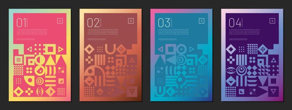 Geometric pattern cover background abstract design. template business Stock Illustration