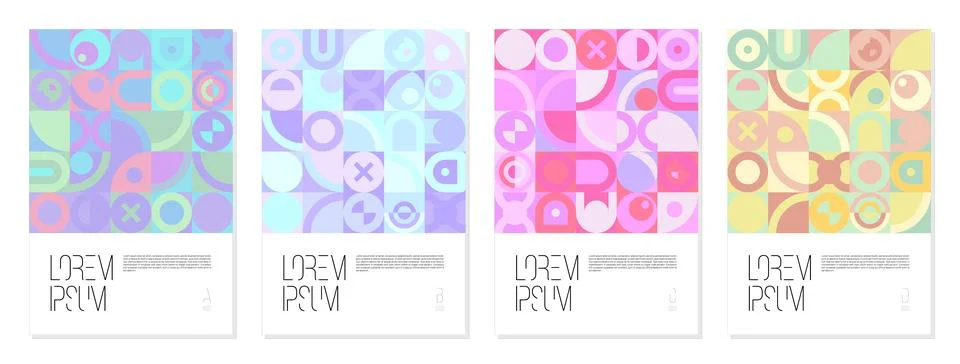 Geometric pattern cover background abstract design. shape texture Illustrazione stock