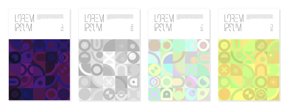 Geometric pattern cover background abstract design. fashion geometric Illustrazione stock