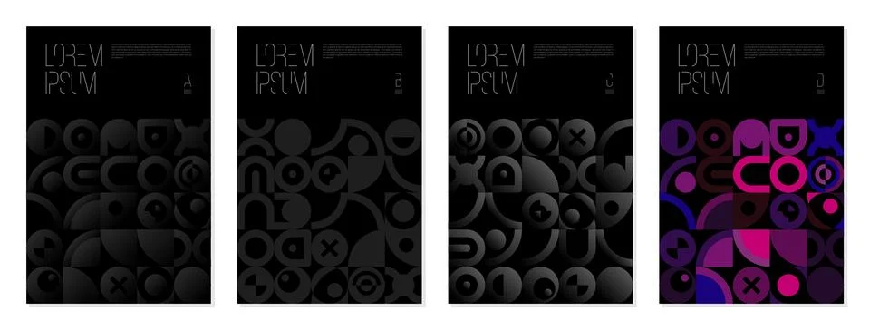 Geometric pattern cover background abstract design. blank Stock Illustration