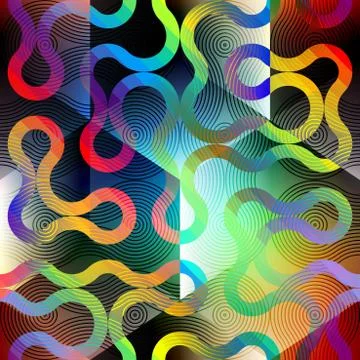 Geometric pattern of the cubes. Stock Illustration