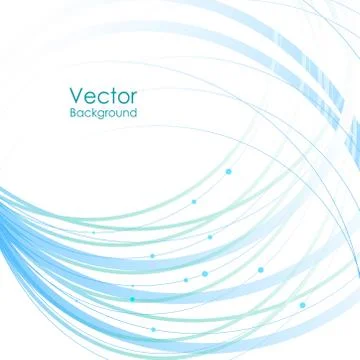 Geometric pattern with curves and dots on white background Stock Illustration