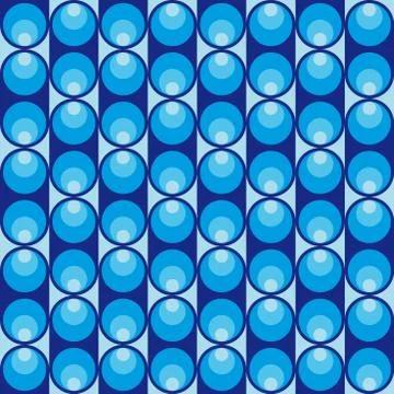 Geometric pattern with dark and light blue circles 스톡 일러스트