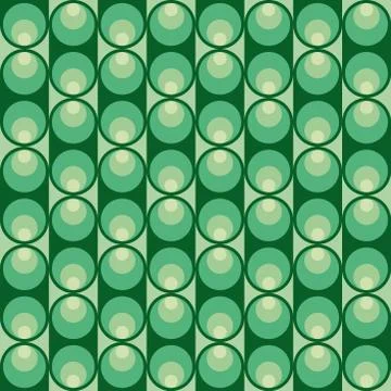 Geometric pattern with dark and light green circles Stock Illustration
