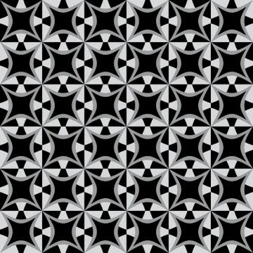 Geometric pattern with dark and light grey shapes Stock Illustration