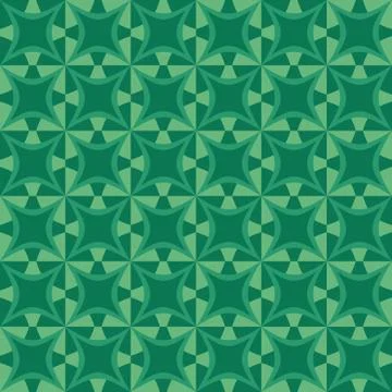 Geometric pattern with dark and light green shapes Stock Illustration