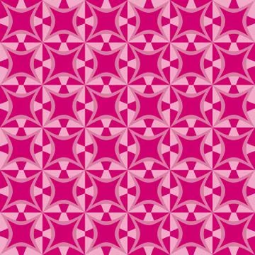 Geometric pattern with dark and light pink shapes Stock Illustration