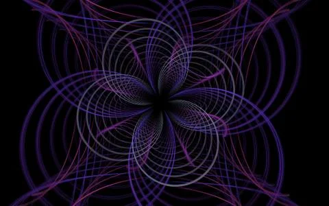 Geometric pattern on a dark background Stock Illustration