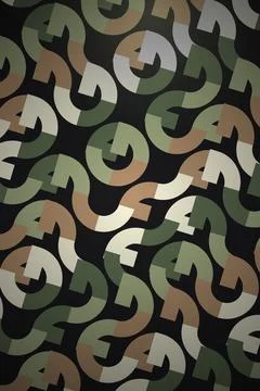 Geometric Pattern Dark Background Stock Illustration