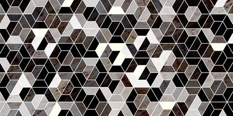 Geometric pattern dark background with marble texture Stock Illustration