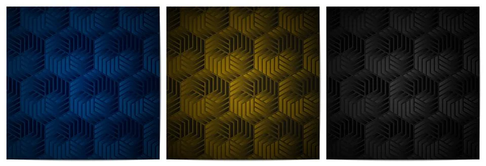 Geometric pattern dark background with polygonal shape Stock Illustration