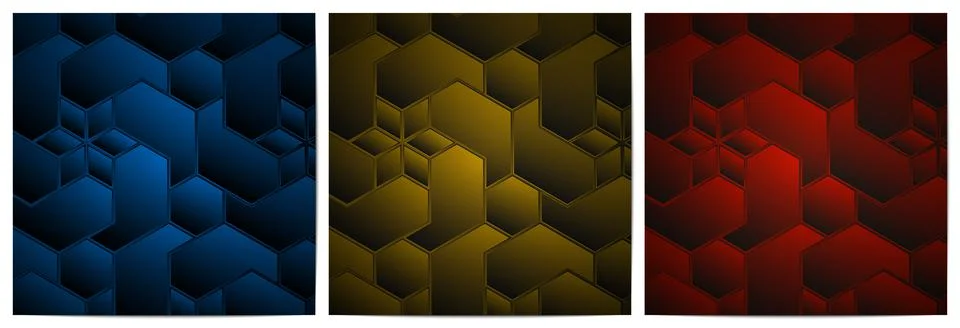 Geometric pattern dark background with polygonal shape Stock Illustration
