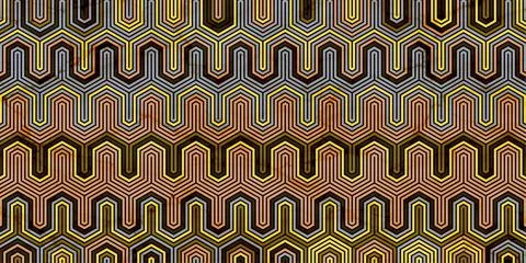 Geometric pattern dark background retro style Stock Illustration