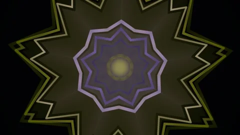 Geometric pattern with dark colors and light center Stock Footage 340337688