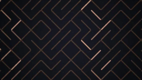 Geometric pattern in dark tone with metallic lines Stock Footage 339513439