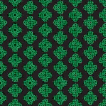 Geometric Pattern Decorative Floral Tessellation Geometric Rosette Pattern Repea 스톡 일러스트