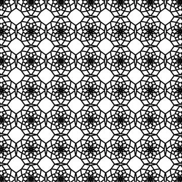 Geometric Pattern Decorative Ornamental Background. Abstract Geometric Ret... 스톡 사진