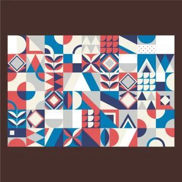 Geometric pattern design for cloth or any other printing packing design Stock Illustration