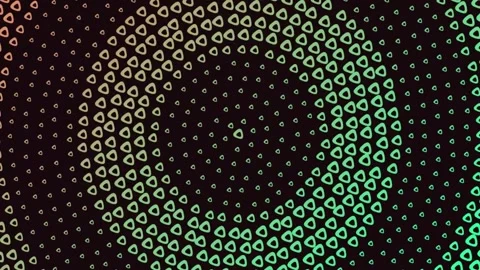 Geometric Pattern Design Featuring Triangles in Gradient Color Shades Stock Footage 348718168