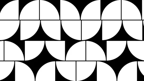 Geometric pattern design film matte frame animation. Stock Footage 335494443