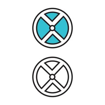 Geometric pattern design with intersecting lines in circular shapes art Stock Illustration