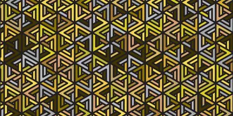 Geometric pattern design retro with polygonal shape Stock Illustration