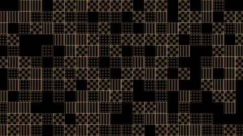 Geometric pattern design with squares, lines, and Stock Footage 339075704