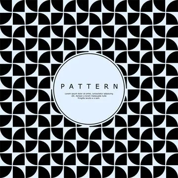 Geometric pattern design template. Abstract semi circle pattern design. Stock Illustration