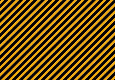 Geometric pattern with diagonal lines. Modern black and yellow texture. Vecto Stock Illustration