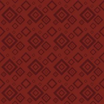 Geometric Pattern with Diamond Shapes on Red Illustrazione stock