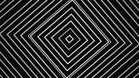 Geometric pattern of diamonds created with lines on black Stock Footage 339339739