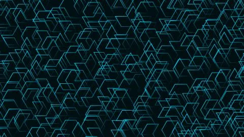 Geometric pattern with different shapes Stock Illustration