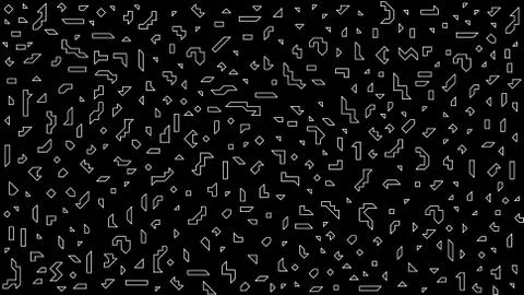 Geometric pattern with different shapes Stock Illustration