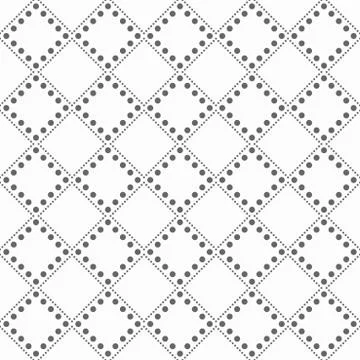 Geometric pattern with dots - seamless. Illustrazione stock