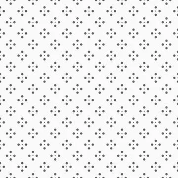 Geometric pattern with dots - seamless. Illustrazione stock