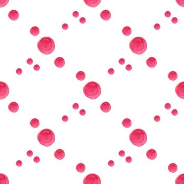 Geometric pattern with dotted watercolor squares. Stock Illustration