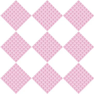 Geometric pattern with dotted watercolor squares. Stock Illustration