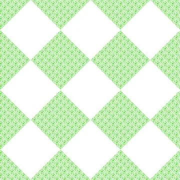 Geometric pattern with dotted watercolor squares. Illustrazione stock