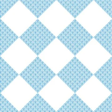 Geometric pattern with dotted watercolor squares. Illustrazione stock