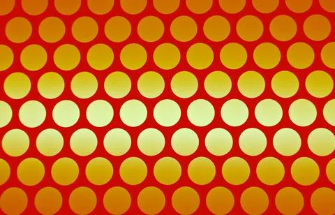 Geometric pattern of the elevator ceiling in vivid orange and gradient yellow Illustrazione stock