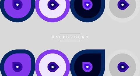 Geometric pattern features repeating eye motifs. Purple, navy, silver tones Stock Illustration