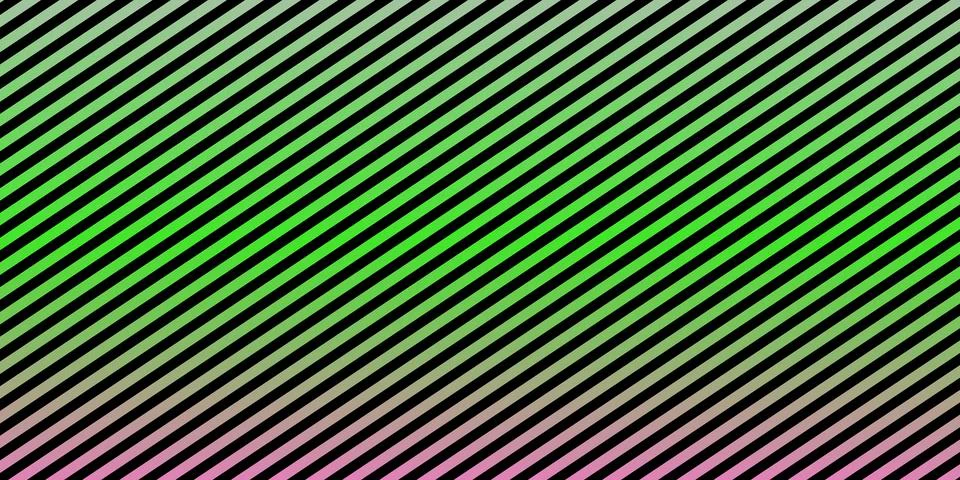 Geometric pattern featuring diagonal stripes in green, black, and pink hues. Stock Illustration