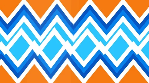 Geometric pattern featuring a repeating chevron design with bands of bright.. Stock Footage 345687193