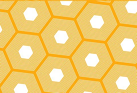 Geometric pattern featuring a series of hexagons with white outlines set ag.. Stock Illustration