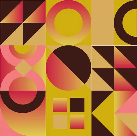 Geometric Pattern Fire Design Stock Illustration