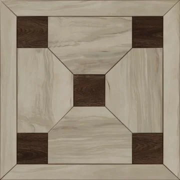 Geometric pattern floor and wall wooden tile. Stock Photos