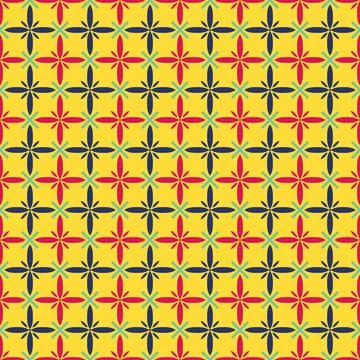 Geometric pattern, floral pattern, seamless pattern, no floating, vector file 스톡 일러스트